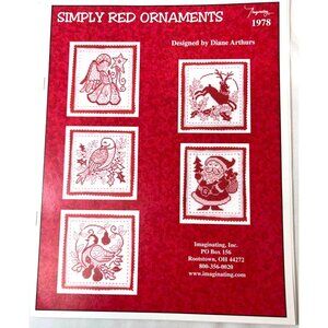 Simply Red Ornaments Cross Stitch Pattern By Diane Arthurs Imaginating 1978